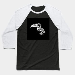 toucan in black landscape ecopop Baseball T-Shirt